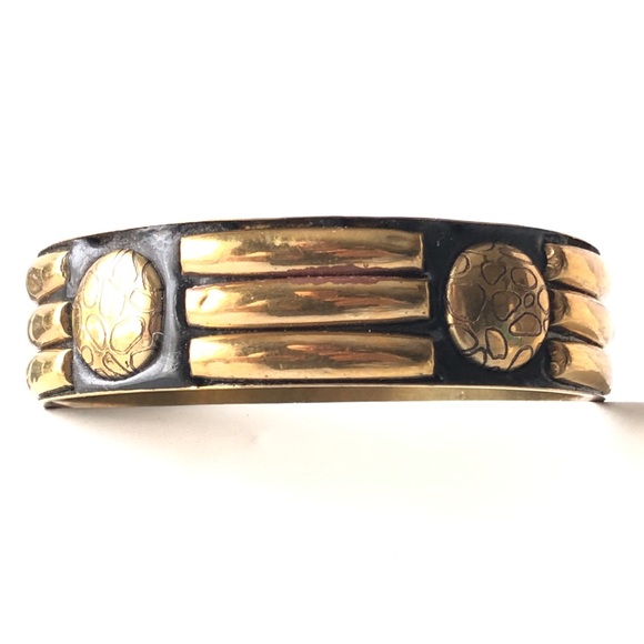 Vintage Bangle Bracelet Brass